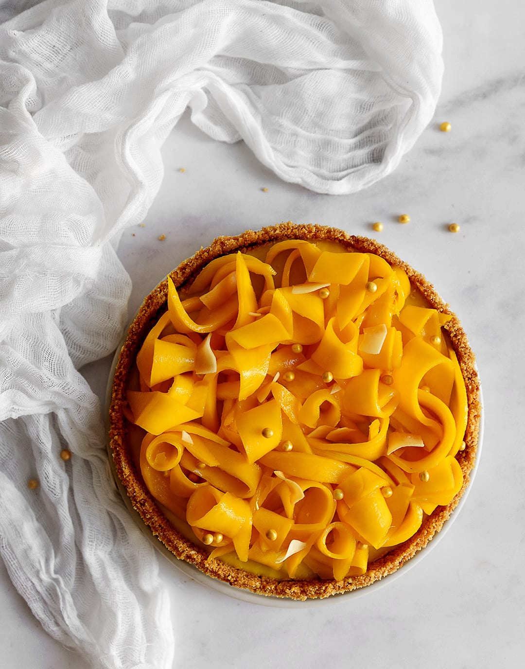 טארט מנגו טבעוני